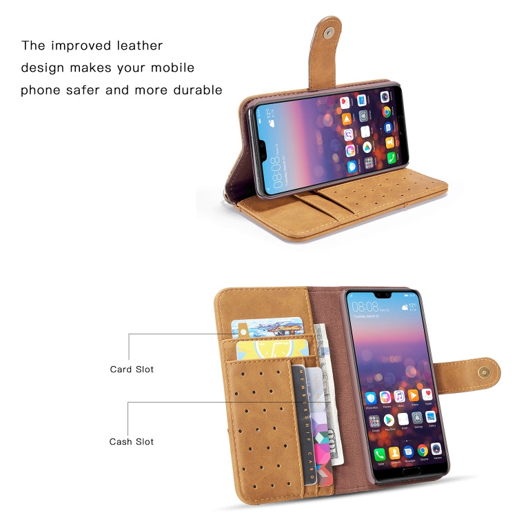 Cowhide Texture Horizontal Flip Leather Case for Huawei P20 Lite, with Holder & Card Slots & Wallet & Sling