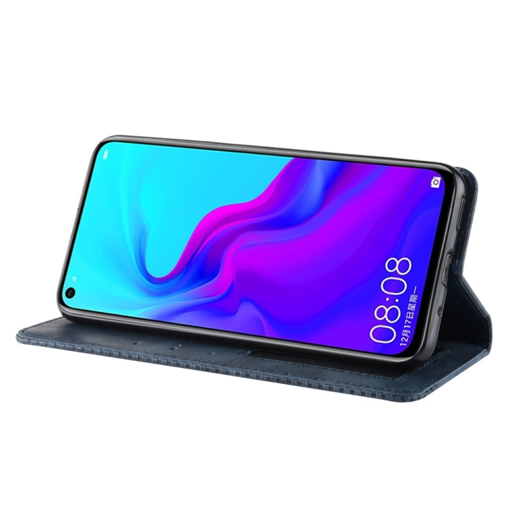Magnetic Buckle Retro Texture Horizontal Flip Leather Case for Huawei nova 4, with Holder & Card Slots & Wallet