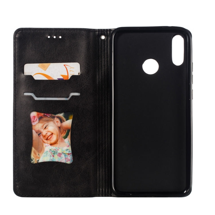 Calf Texture Zipper Magnetic Horizontal Flip Leather Case for Huawei Y9 (2019) / Enjoy 9 Plus, with Wallet & Holder & Card Slots