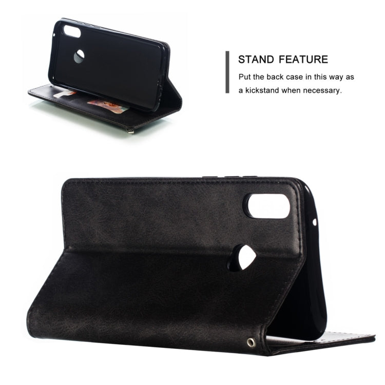 Calf Texture Zipper Magnetic Horizontal Flip Leather Case for Huawei Y9 (2019) / Enjoy 9 Plus, with Wallet & Holder & Card Slots