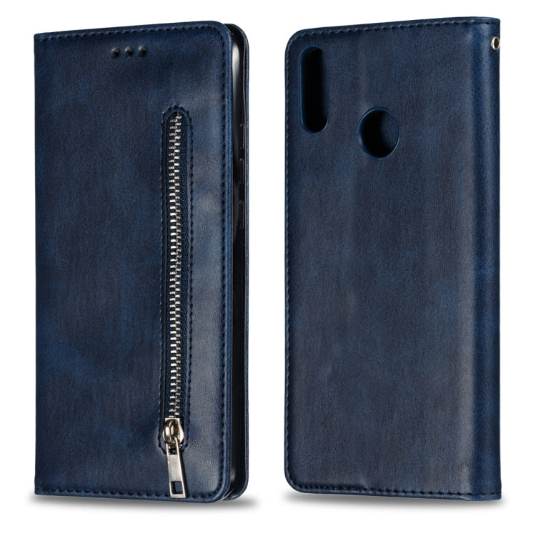 Calf Texture Zipper Magnetic Horizontal Flip Leather Case for Huawei Y9 (2019) / Enjoy 9 Plus, with Wallet & Holder & Card Slots