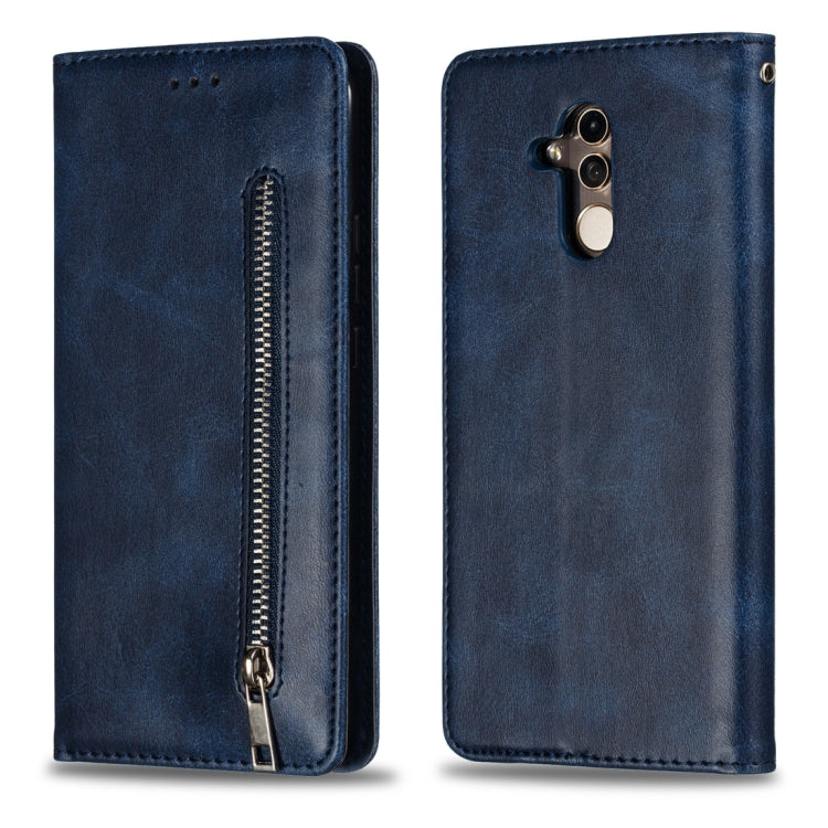 Calf Texture Zipper Magnetic Horizontal Flip Leather Case for Huawei Mate 20 Lite, with Wallet & Holder & Card Slots