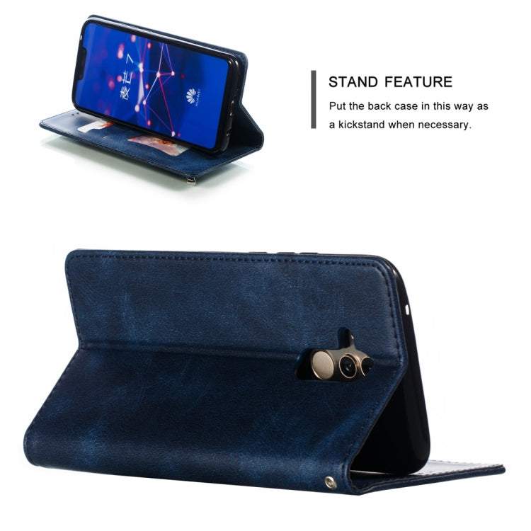 Calf Texture Zipper Magnetic Horizontal Flip Leather Case for Huawei Mate 20 Lite, with Wallet & Holder & Card Slots