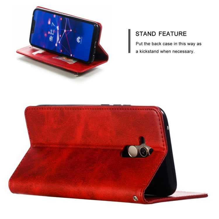 Calf Texture Zipper Magnetic Horizontal Flip Leather Case for Huawei Mate 20 Lite, with Wallet & Holder & Card Slots