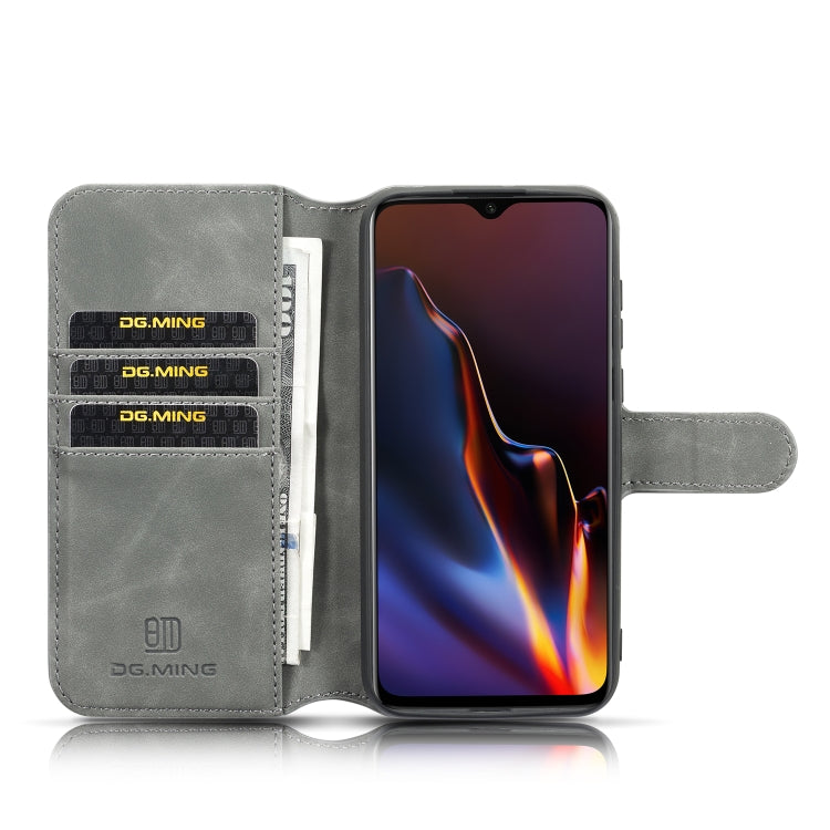 DG.MING Retro Oil Side Horizontal Flip Case for Huawei Honor Y5 (2019), with Holder & Card Slots & Wallet