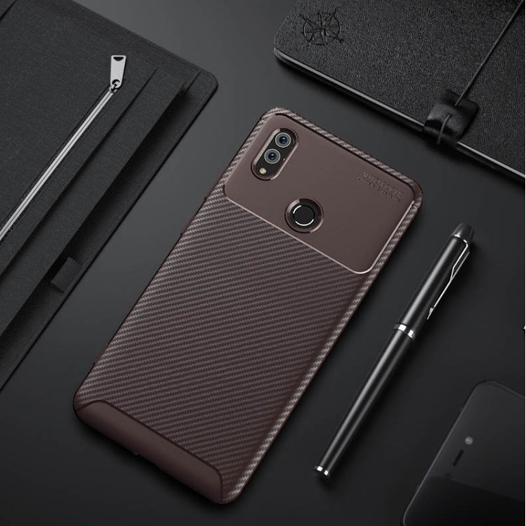 Beetle Shape Carbon Fiber Texture Shockproof TPU Case for Huawei Honor Note 10