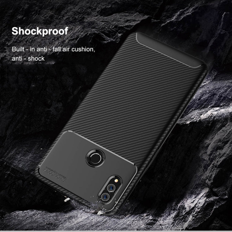 Beetle Shape Carbon Fiber Texture Shockproof TPU Case for Huawei Honor Note 10