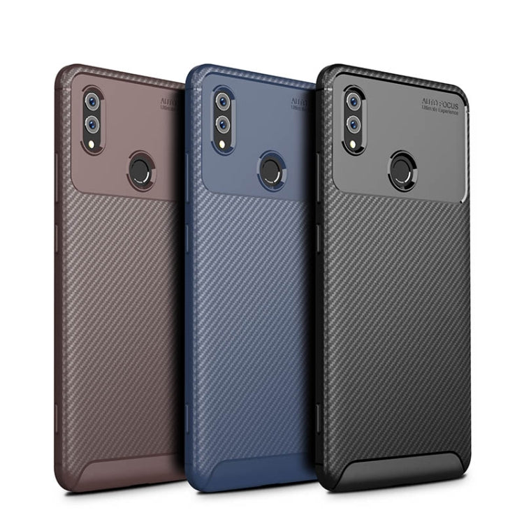 Beetle Shape Carbon Fiber Texture Shockproof TPU Case for Huawei Honor Note 10