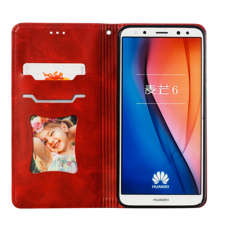 Calf Texture Zipper Magnetic Horizontal Flip Leather Case for Huawei Mate 10 Lite / Maimang 6, with Wallet & Holder & Card Slots