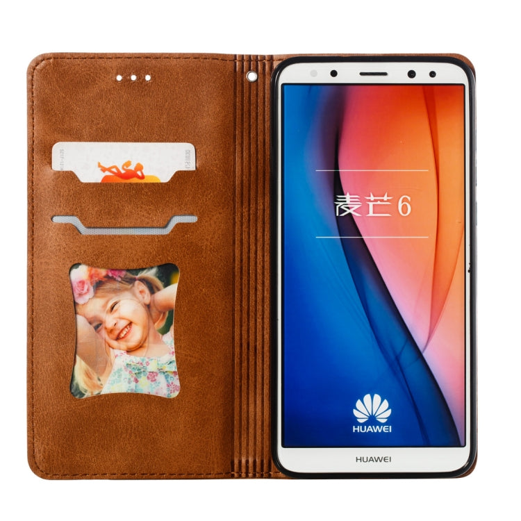 Calf Texture Zipper Magnetic Horizontal Flip Leather Case for Huawei Mate 10 Lite / Maimang 6, with Wallet & Holder & Card Slots