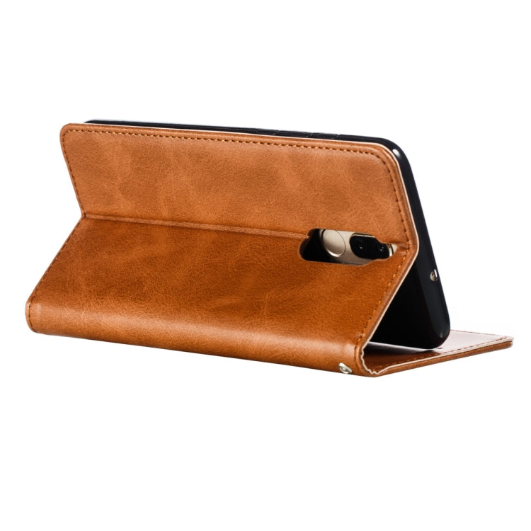 Calf Texture Zipper Magnetic Horizontal Flip Leather Case for Huawei Mate 10 Lite / Maimang 6, with Wallet & Holder & Card Slots