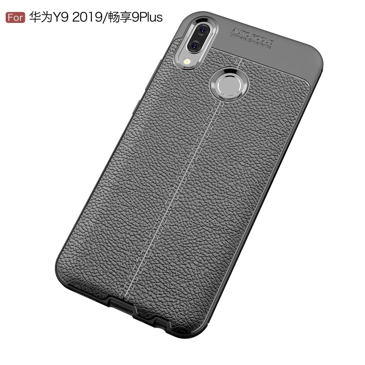 Litchi Texture TPU Shockproof Case for Huawei Y9 (2019)
