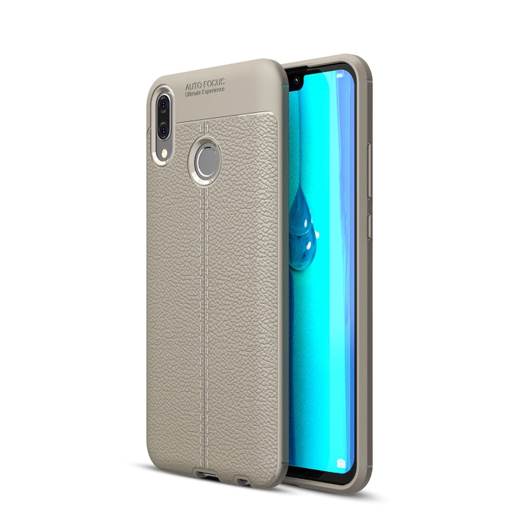Litchi Texture TPU Shockproof Case for Huawei Y9 (2019)