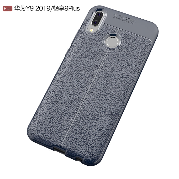 Litchi Texture TPU Shockproof Case for Huawei Y9 (2019)