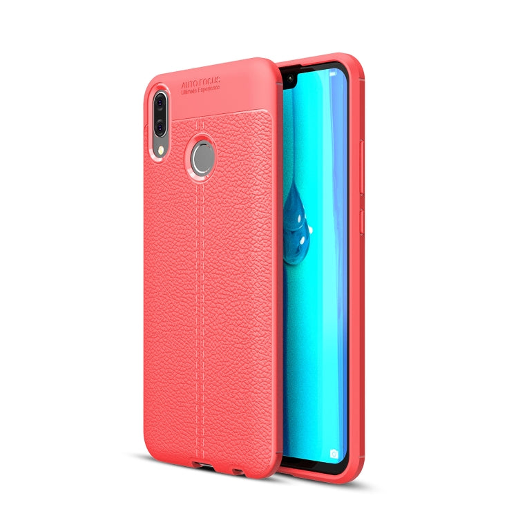 Litchi Texture TPU Shockproof Case for Huawei Y9 (2019)