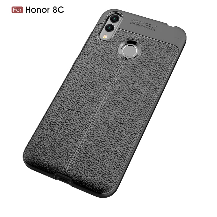 Litchi Texture TPU Shockproof Case for Huawei Honor 8C