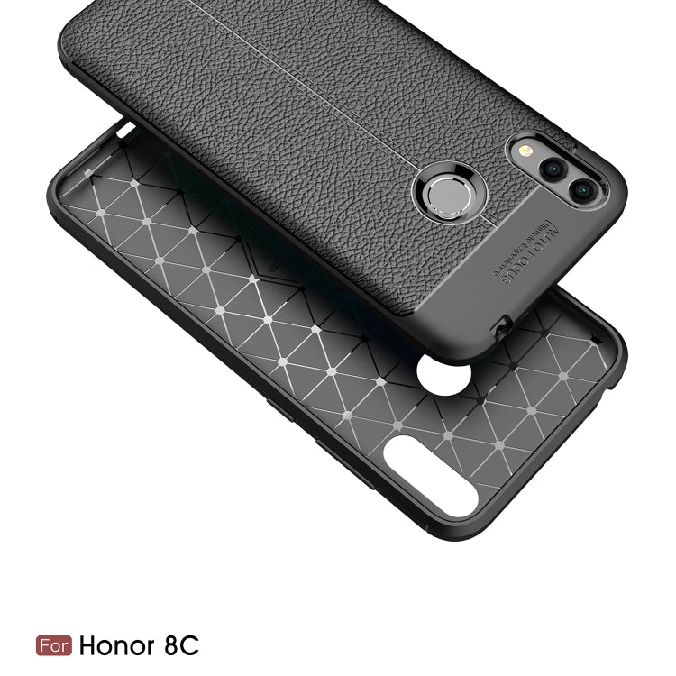 Litchi Texture TPU Shockproof Case for Huawei Honor 8C