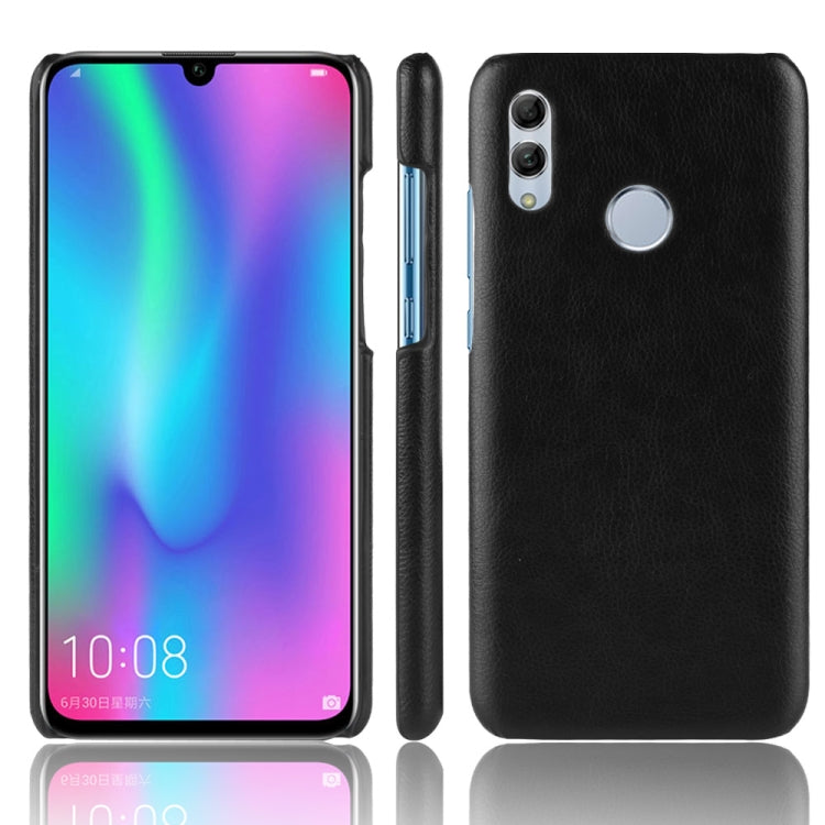 Shockproof Litchi Texture PC + PU Case for Huawei Y7 (2019)