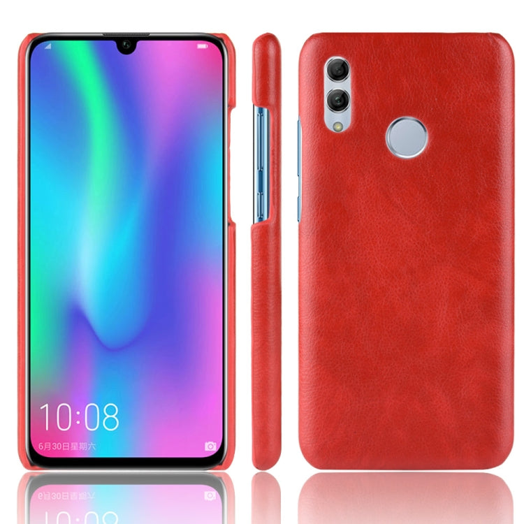 Shockproof Litchi Texture PC + PU Case for Huawei Y7 (2019)