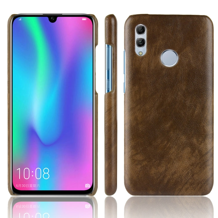 Shockproof Litchi Texture PC + PU Case for Huawei Y7 (2019)