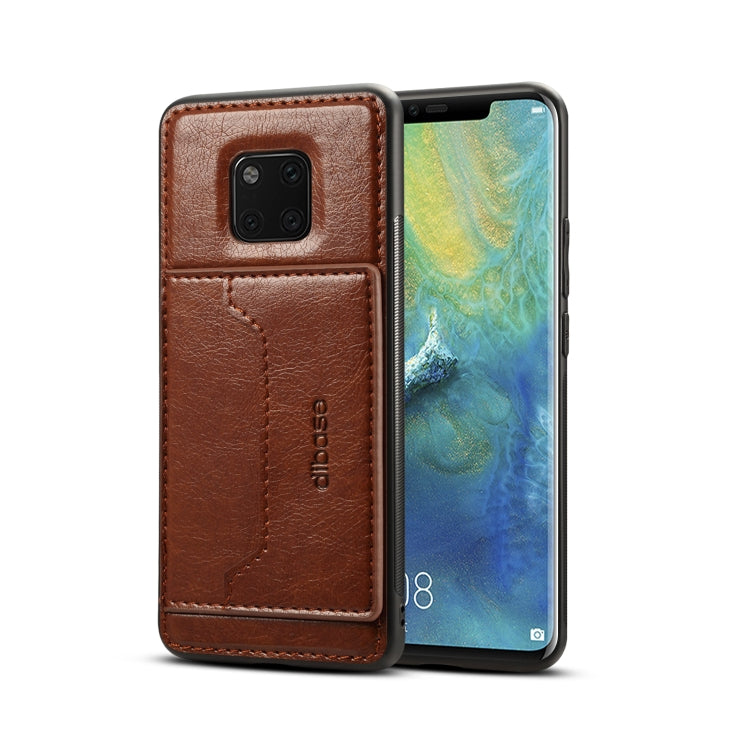 Dibase TPU + PC + PU Crazy Horse Texture Protective Case for Huawei Mate 20 Pro, with Holder & Card Slots