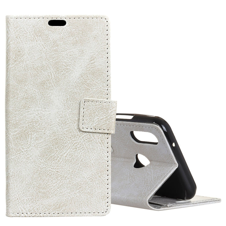 Retro Crazy Horse Texture Horizontal Flip Leather Case for Huawei Y7 (2019), with Holder & Card Slots & Photo Frame