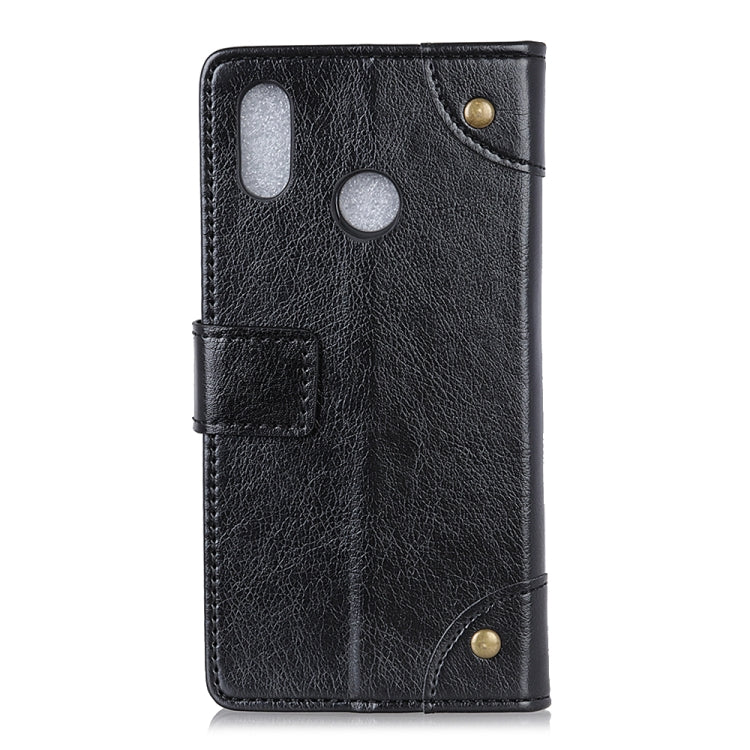 Copper Buckle Nappa Texture Horizontal Flip Leather Case for Huawei Y7 (2019), with Holder & Card Slots & Wallet