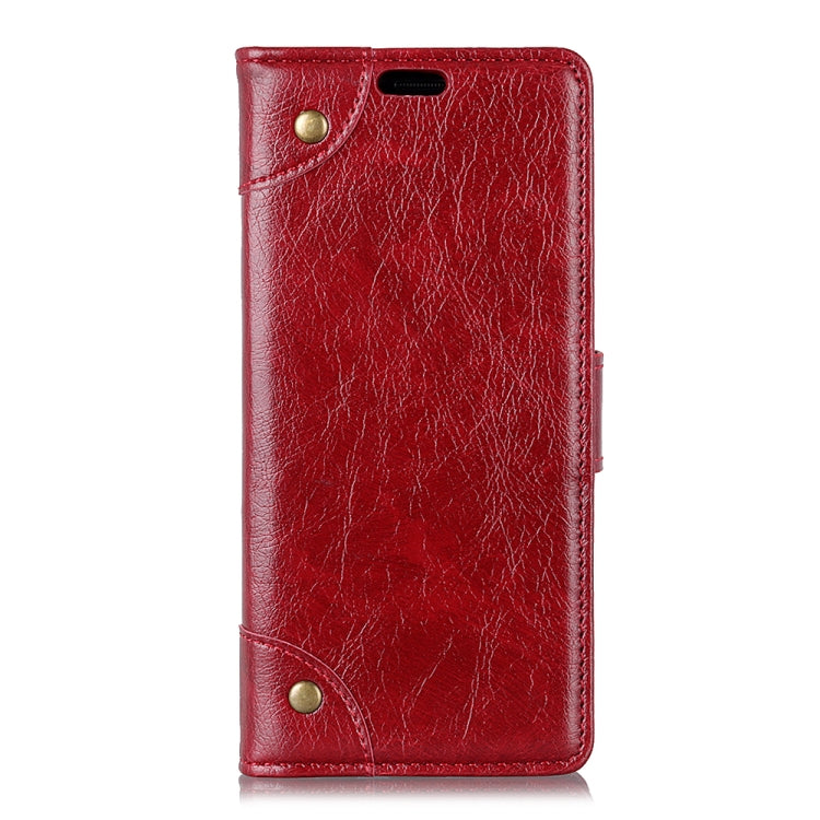 Copper Buckle Nappa Texture Horizontal Flip Leather Case for Huawei Y7 (2019), with Holder & Card Slots & Wallet