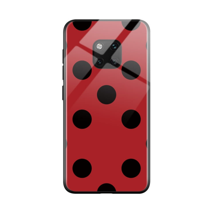 Dots Pattern TPU Colorful Painted Glass Case for Huawei Mate 20 Pro