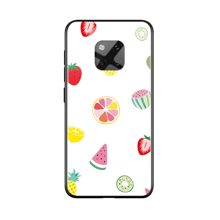 Fruit Pattern TPU Colorful Painted Glass Case for Huawei Mate 20 Pro