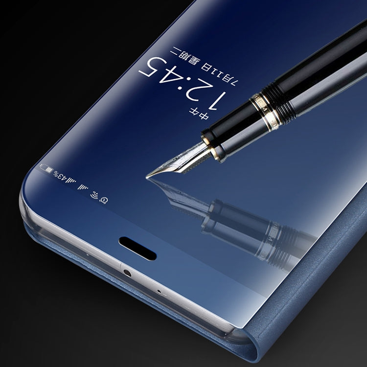 For Huawei  P10 Plus Electroplating PC + PU Horizontal Flip Protective Case with Holder & Sleep / Wake-up Function