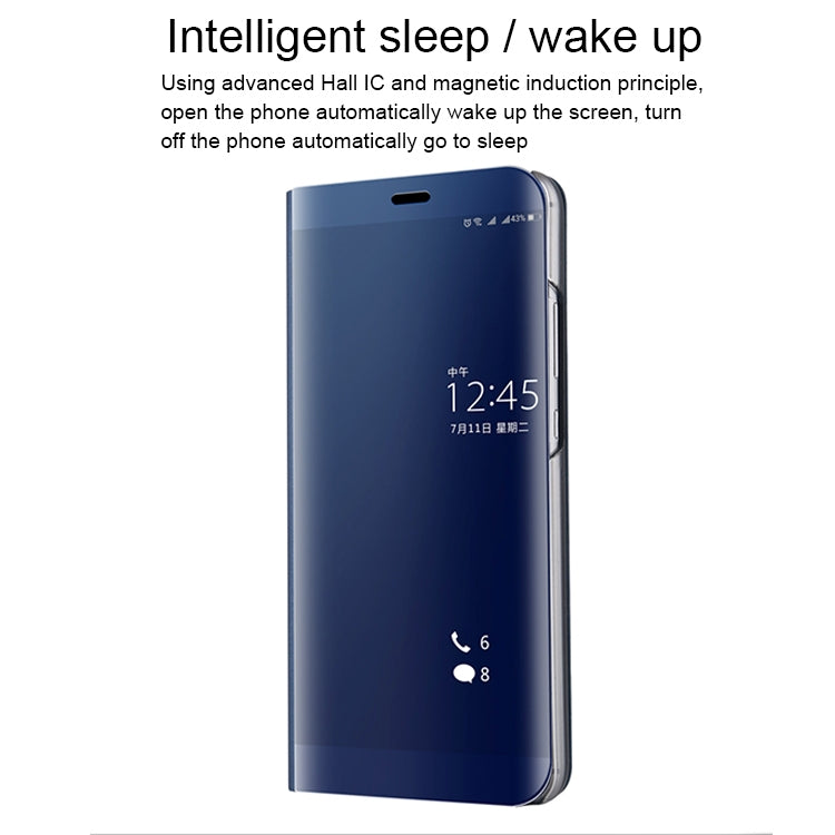 For Huawei  P10 Plus Electroplating PC + PU Horizontal Flip Protective Case with Holder & Sleep / Wake-up Function