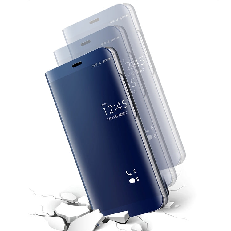 For Huawei  P10 Plus Electroplating PC + PU Horizontal Flip Protective Case with Holder & Sleep / Wake-up Function