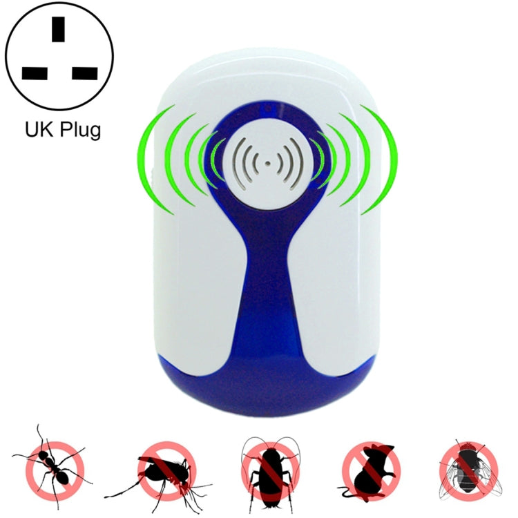 2 PCS 3W Electronic Ultrasonic Anti Mosquito Rat Insect Pest Repeller with Light, U