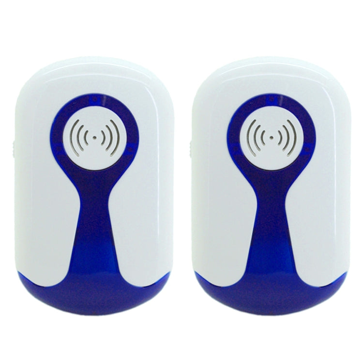 2 PCS 3W Electronic Ultrasonic Anti Mosquito Rat Insect Pest Repeller with Light, U