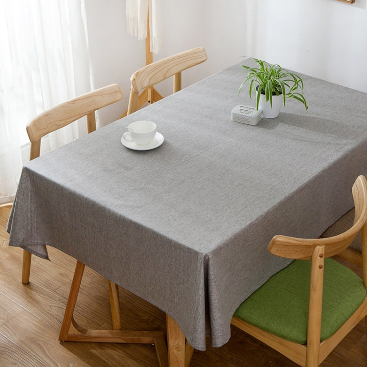 Modern Concise Waterproof Flax Rectangle Home Hotel Table Cloth, Size: 90*90cm