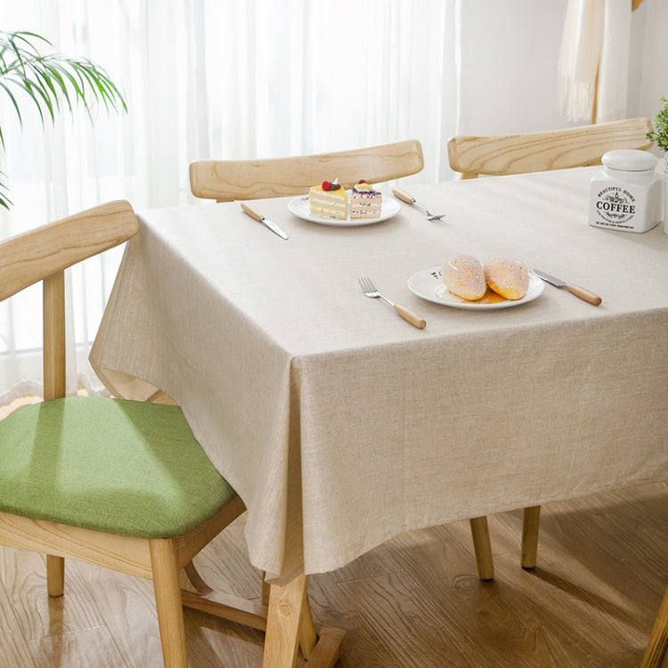 Modern Concise Waterproof Flax Rectangle Home Hotel Table Cloth, Size: 90*90cm