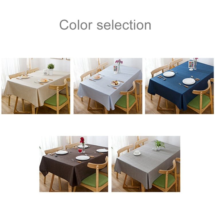 Modern Concise Waterproof Flax Rectangle Home Hotel Table Cloth, Size: 90*90cm