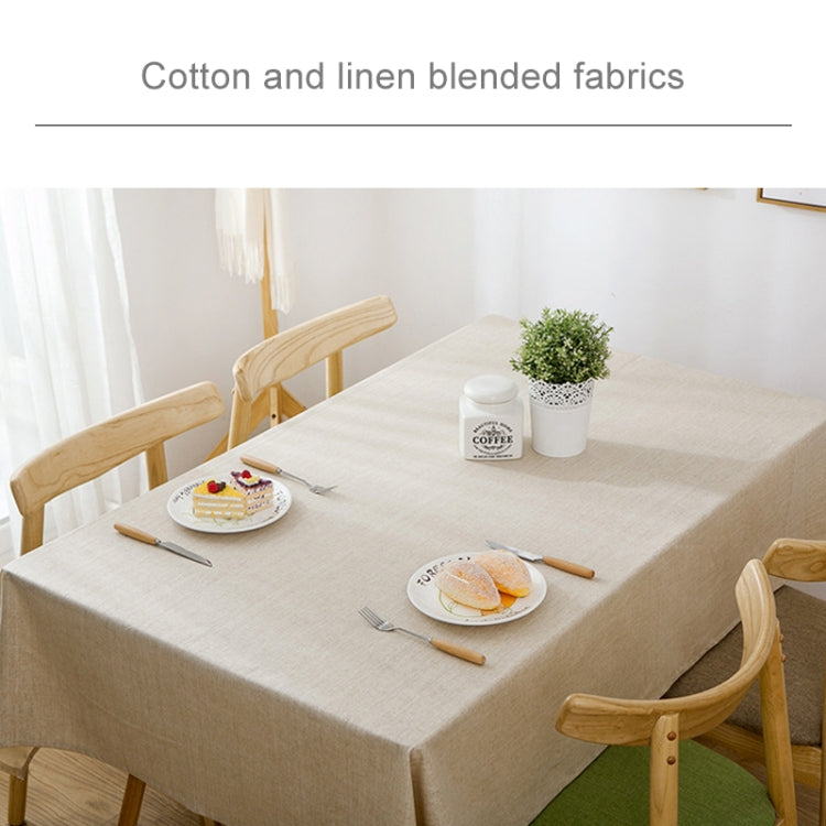 Modern Concise Waterproof Flax Rectangle Home Hotel Table Cloth, Size: 90*150cm