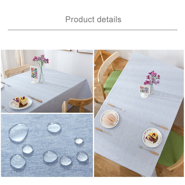 Modern Concise Waterproof Flax Rectangle Home Hotel Table Cloth, Size: 130*130cm