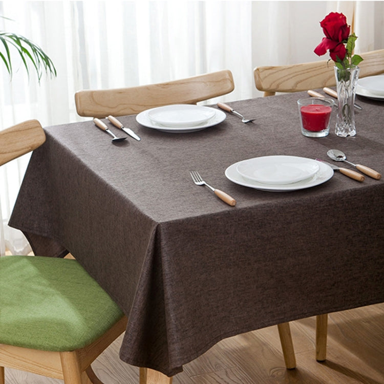 Modern Concise Waterproof Flax Rectangle Home Hotel Table Cloth, Size: 130*180cm