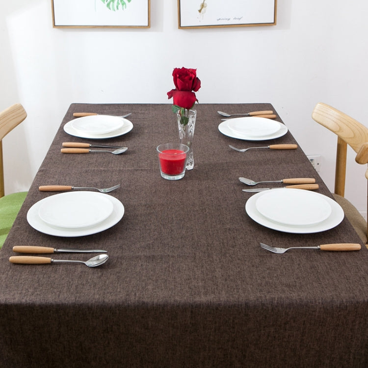 Modern Concise Waterproof Flax Rectangle Home Hotel Table Cloth, Size: 130*180cm