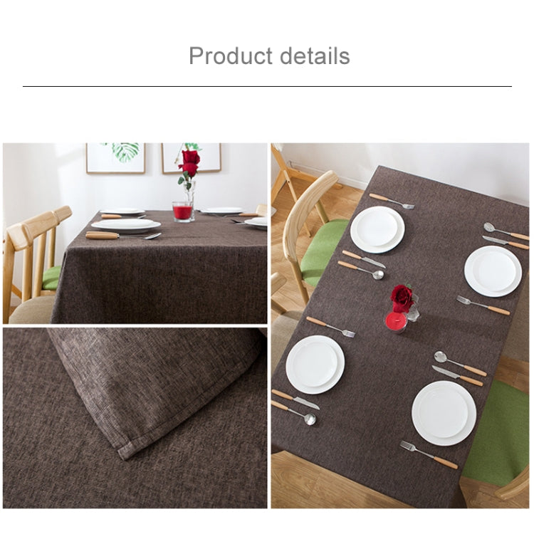 Modern Concise Waterproof Flax Rectangle Home Hotel Table Cloth, Size: 130*180cm