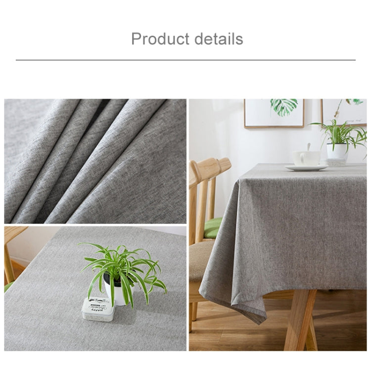 Modern Concise Waterproof Flax Rectangle Home Hotel Table Cloth, Size: 130*180cm