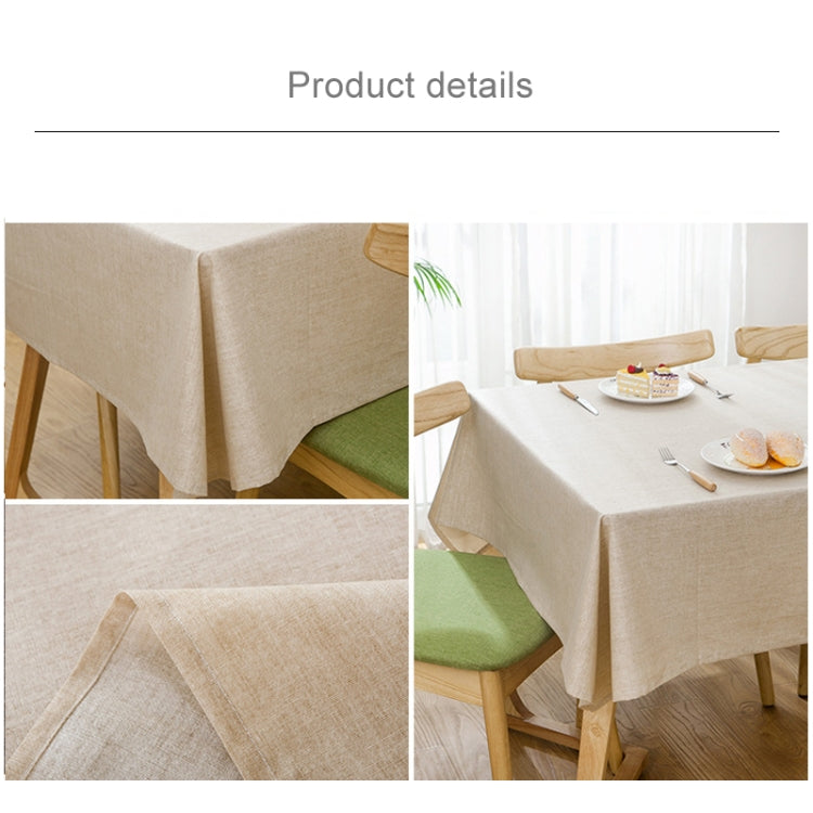 Modern Concise Waterproof Flax Rectangle Home Hotel Table Cloth, Size: 130*200cm