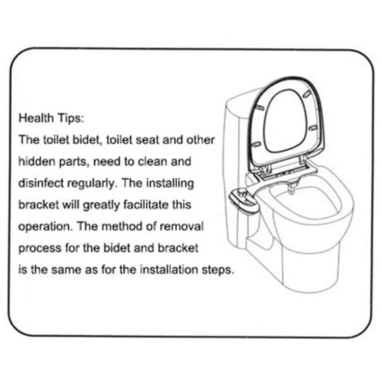 Yeden MDY-003 Dual Nozzles Toilet Bidet with Quick Installing Bracket, Support Female Front Wash & Normal Wash & Self-cleaning(White)