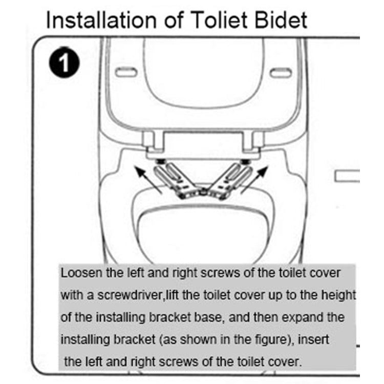 Yeden MDY-003 Dual Nozzles Toilet Bidet with Quick Installing Bracket, Support Female Front Wash & Normal Wash & Self-cleaning(White)