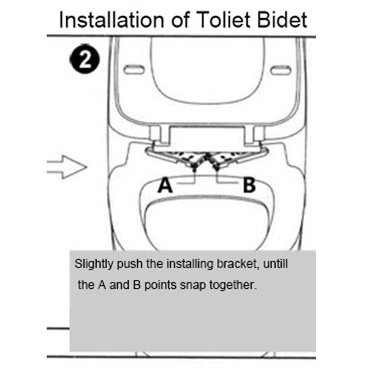 Yeden MDY-003 Dual Nozzles Toilet Bidet with Quick Installing Bracket, Support Female Front Wash & Normal Wash & Self-cleaning(White)