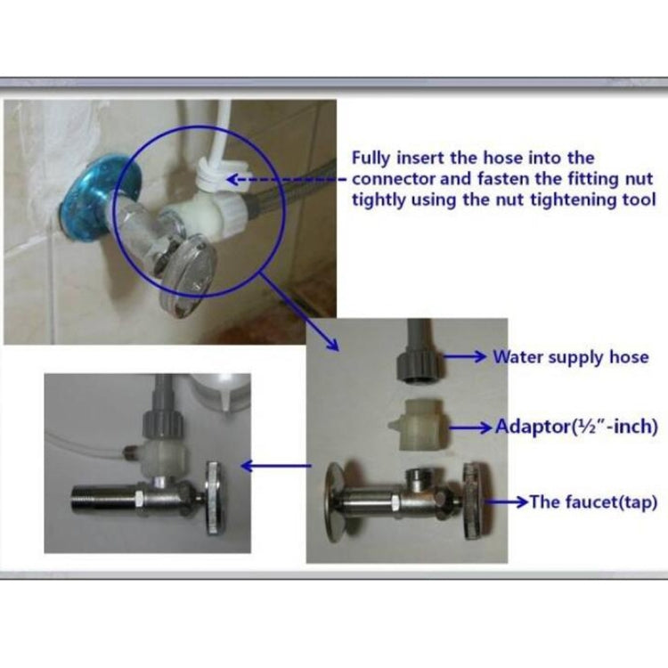 B8100 Sanitary Wall Smart Flushing Clean Tool Toilet Bidet Set(White)