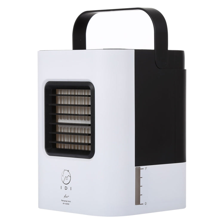 AC-01S Upgraded Version 2W IDI Portable Energy Efficient Evaporation Cooling Mini Air Conditioning Fan Air-cooler Purifier with 3 Speed Modes & LED Display & Handle for Home, Office, Camping